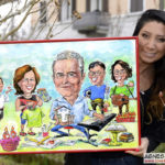 Alleinunterhalter, Unterhaltung, Kunst, Kunsthandwerk, Firmenevent, Geschaeftsessen, Geburtstag, Hochzeit, Firmenevent, Geschenkidee, Hochzeit, Jubilaeum, Kuenstler, Live Karikaturist, Pensionierung, Messeanimation, Portraitbild Zeichnen, Showkuenstler, E