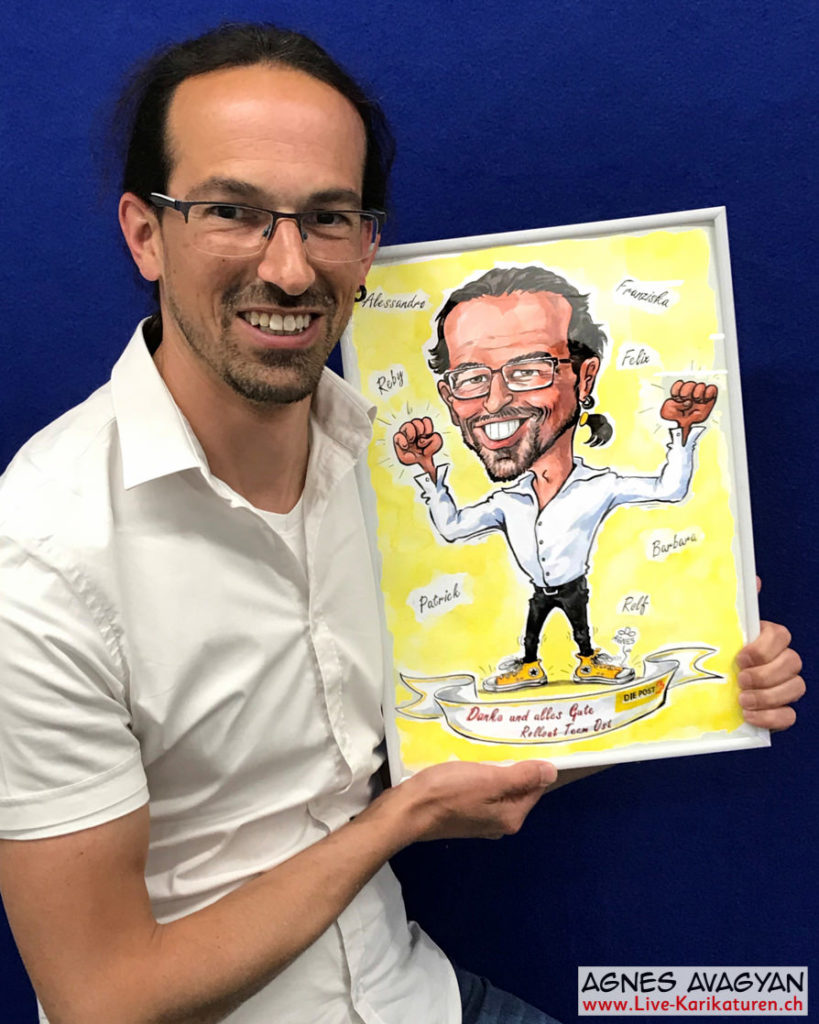 Alleinunterhalter, Unterhaltung, Kunst, Kunsthandwerk, Firmenevent, Geschaeftsessen, Geburtstag, Hochzeit, Firmenevent, Geschenkidee, Hochzeit, Jubilaeum, Kuenstler, Live Karikaturist, Pensionierung, Messeanimation, Portraitbild Zeichnen, Showkuenstler, E